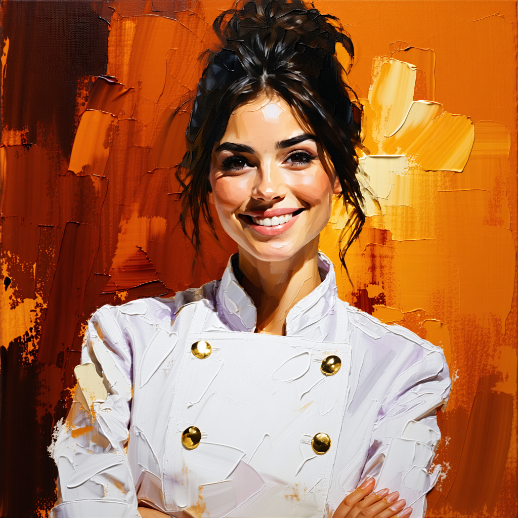 Portrait illustré de Chloé, autrice de L'Atelier Sucré