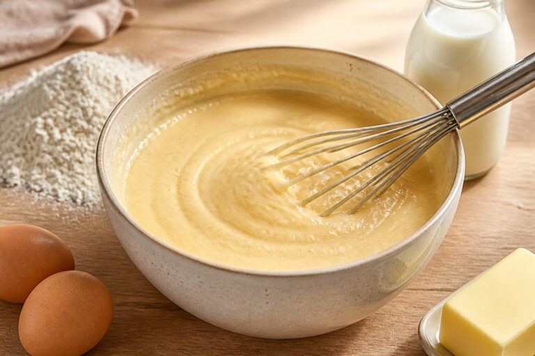 Pate a gaufres cremeuse prete a cuire