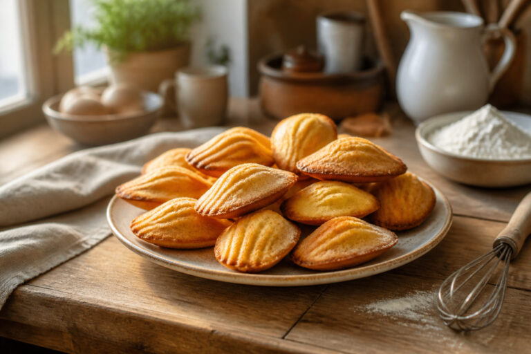 Madeleines dorees et moelleuses