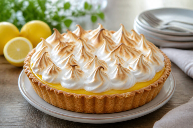 Tartelette meringuee au citron fraiche et gourmande