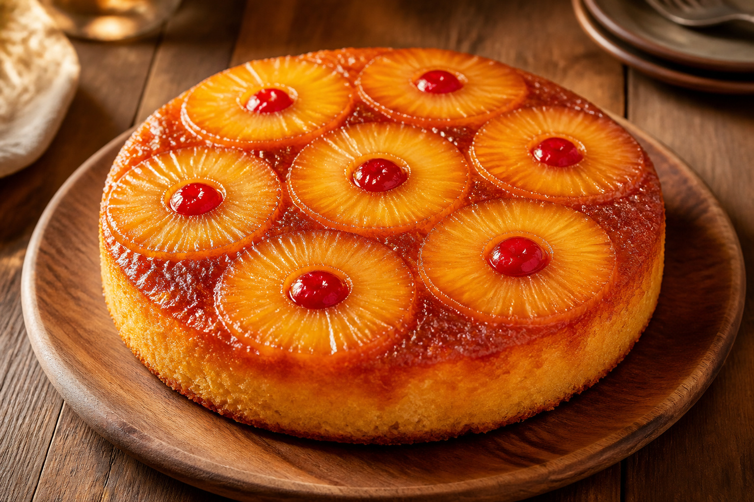 Gateau renverse aux ananas un delice caramelise