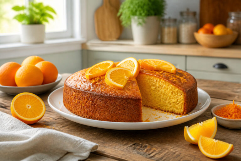 Gateau moelleux a lorange