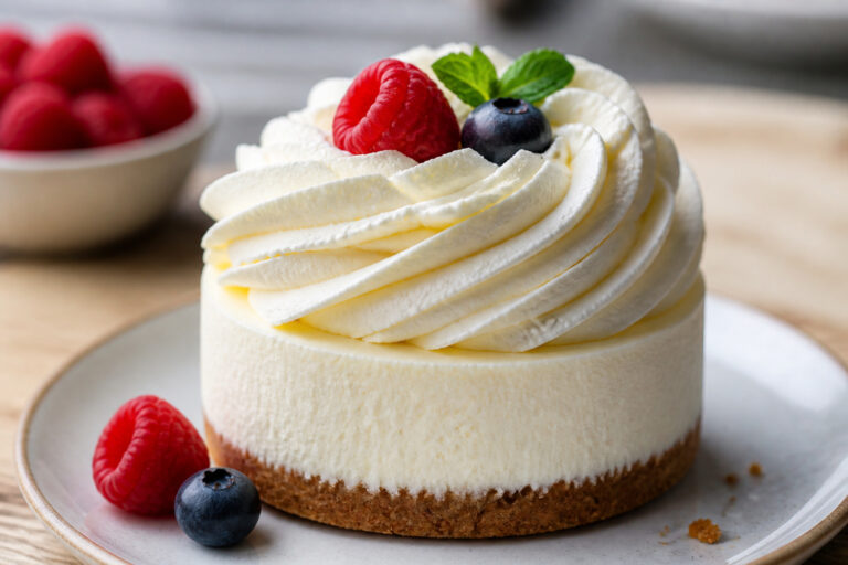 Dessert individuel a la chantilly mascarpone