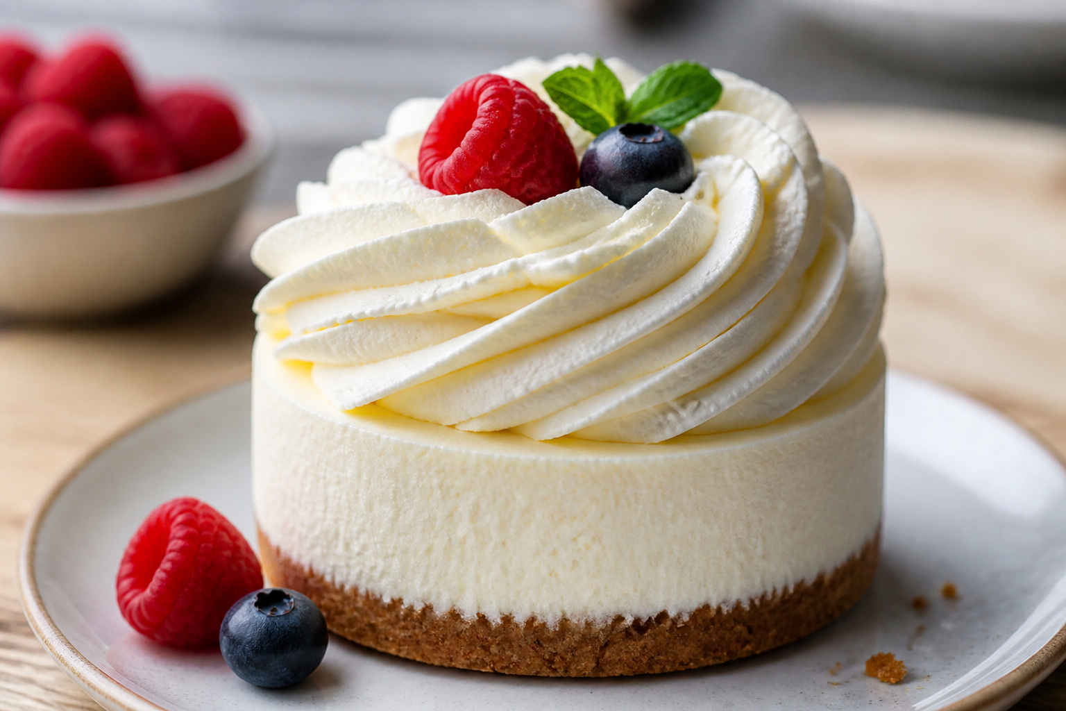 Dessert individuel a la chantilly mascarpone