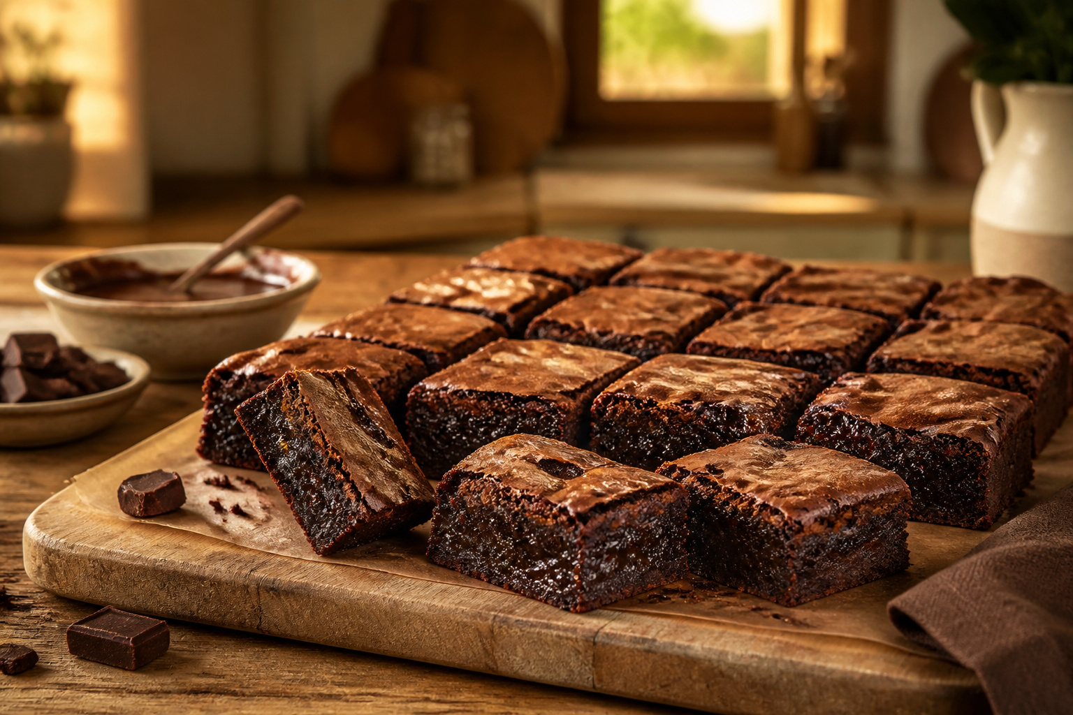 Brownies au chocolat noir un delice fudgy