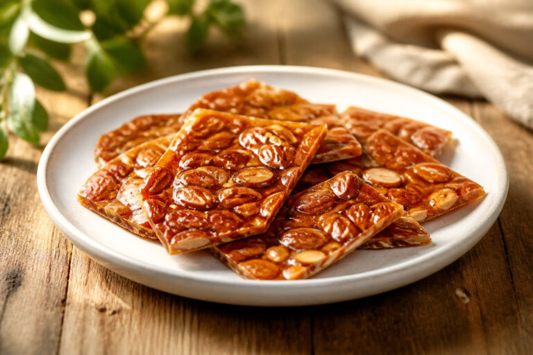 Nougatine aux amandes croustillante