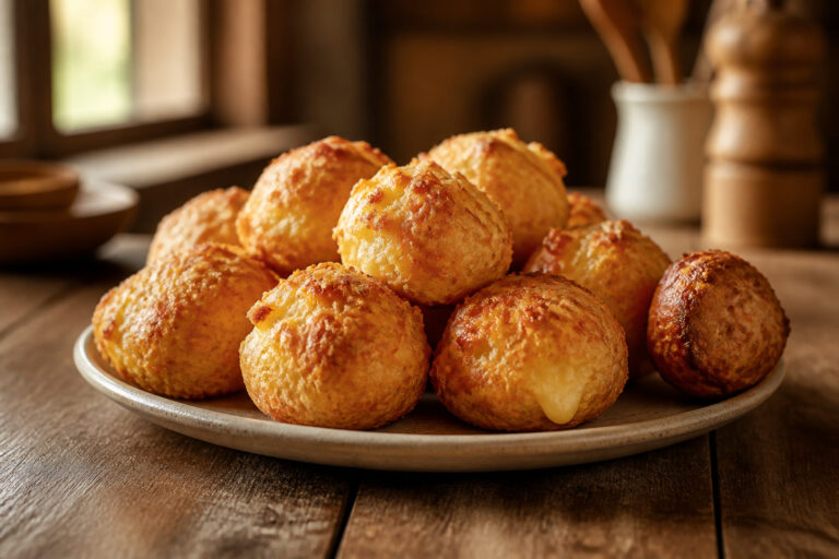 Chouquettes au fromage dorees et gourmandes