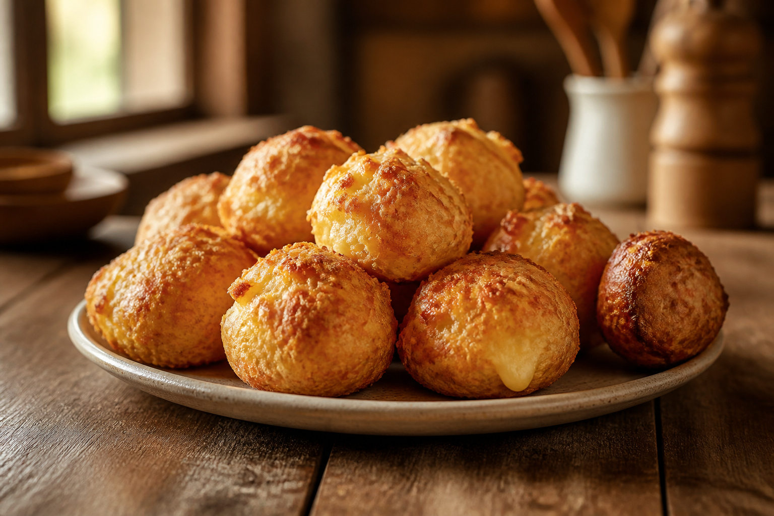 Chouquettes au fromage dorees et gourmandes