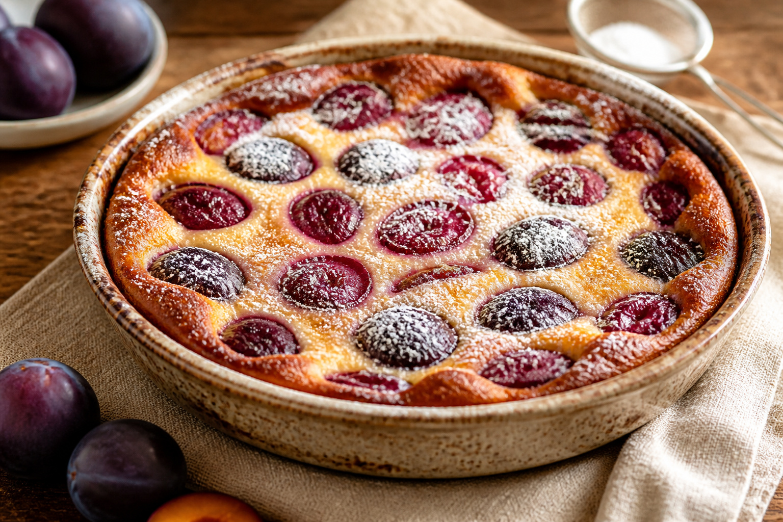 Clafoutis aux prunes une gourmandise maison