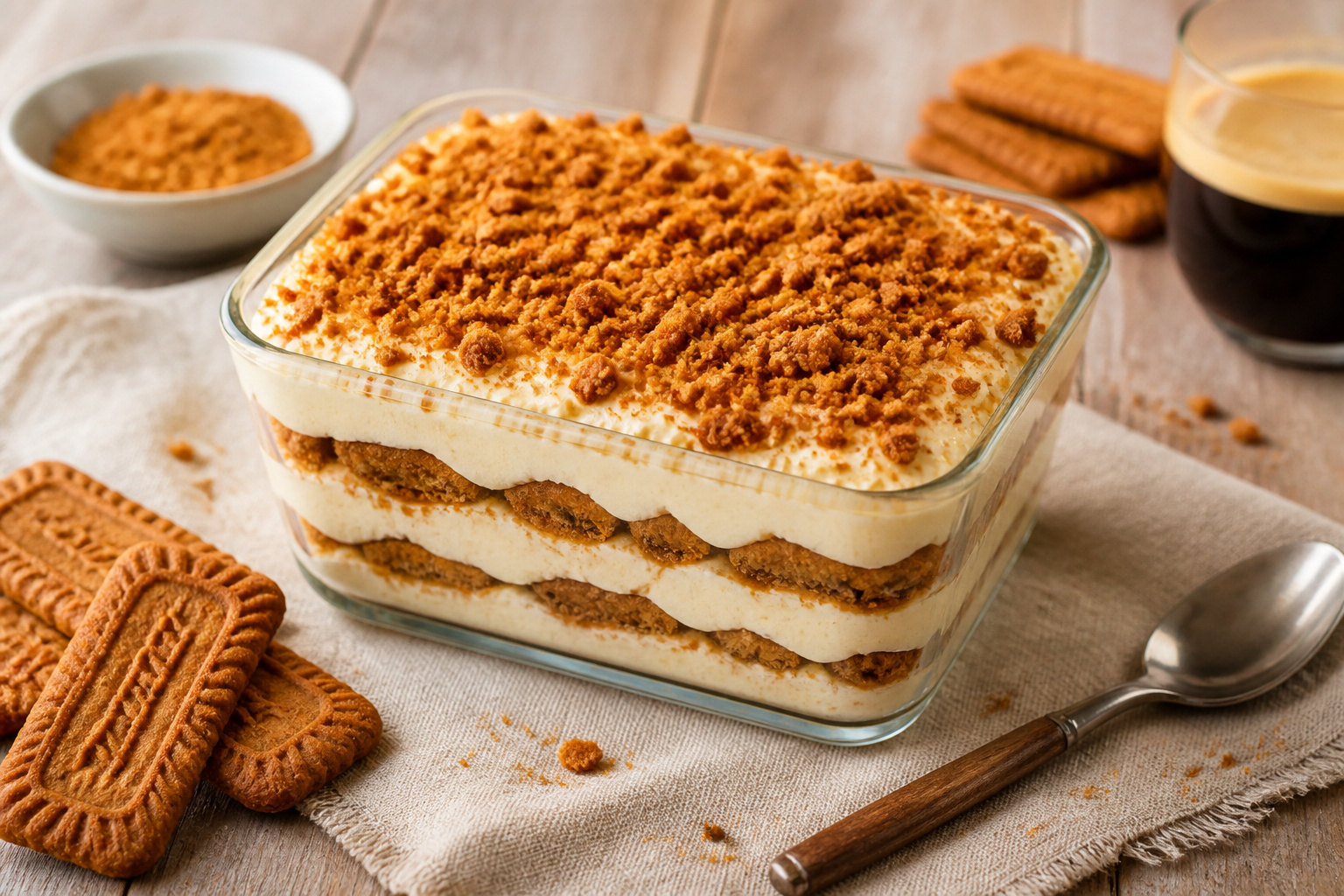 Tiramisu speculoos delice croustillant et cremeux